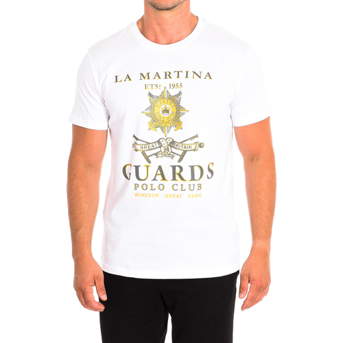 textil Herr T-shirts La Martina TMRG30-JS206-00001 Vit