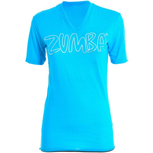 textil Dam T-shirts & Pikétröjor Zumba Z2T00144-AZUL Blå