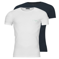 textil Herr T-shirts Emporio Armani BOLD MONOGRAM X2 Vit / Marin