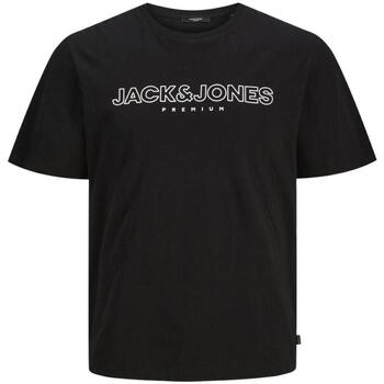textil Herr T-shirts Jack & Jones  Svart