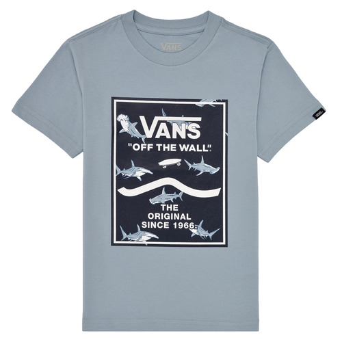 textil Pojkar T-shirts Vans PRINT BOX 2.0 SS Blå