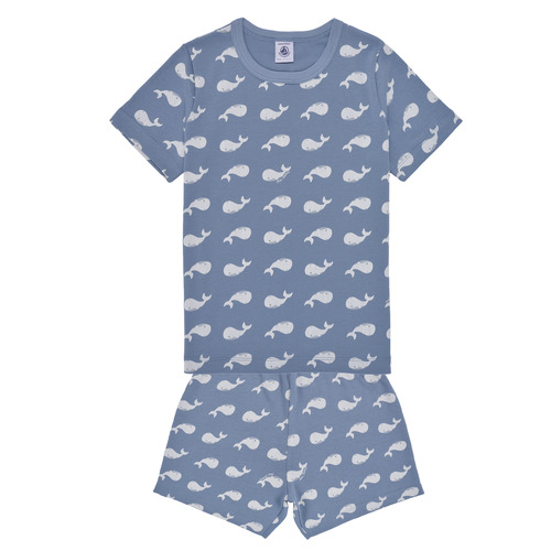 textil Pojkar Pyjamas/nattlinne Petit Bateau MAELIG Blå