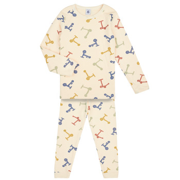 textil Pojkar Pyjamas/nattlinne Petit Bateau MAMOURS Flerfärgad