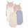 textil Flickor Pyjamas/nattlinne Petit Bateau BODY BRETELLE X5 Flerfärgad