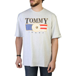 textil Herr T-shirts Tommy Hilfiger - dm0dm15660 Grå