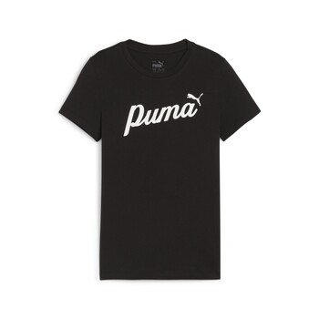 textil Flickor T-shirts Puma ESS BLOSSOM TEE Svart