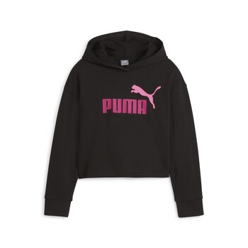 textil Flickor Sweatshirts Puma ESS 2COLOR HOODIE Svart
