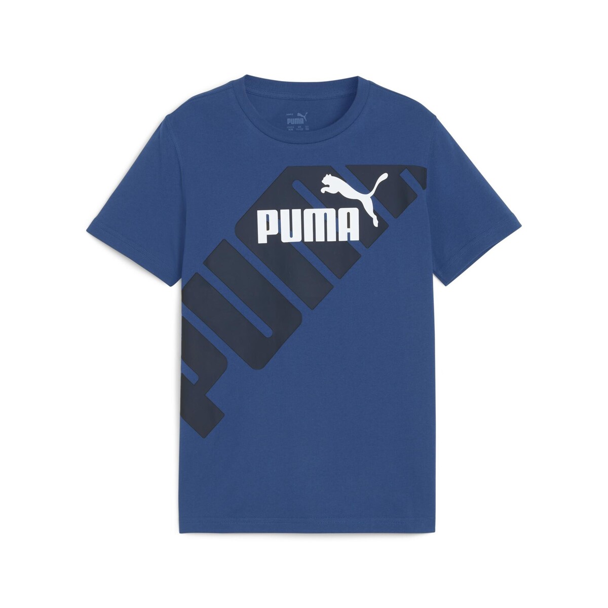 textil Pojkar T-shirts Puma PUMA POWER GRAPHIC TEE B Blå