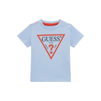textil Pojkar T-shirts Guess N73I55 Blå