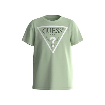 textil Pojkar T-shirts Guess SHIRT CORE Grön
