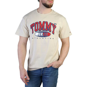 textil Herr T-shirts Tommy Hilfiger dm0dm16407 aci brown Brun