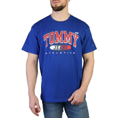 textil Herr T-shirts Tommy Hilfiger - dm0dm16407 Blå