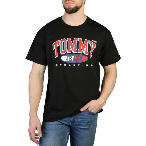textil Herr T-shirts Tommy Hilfiger - dm0dm16407 Svart