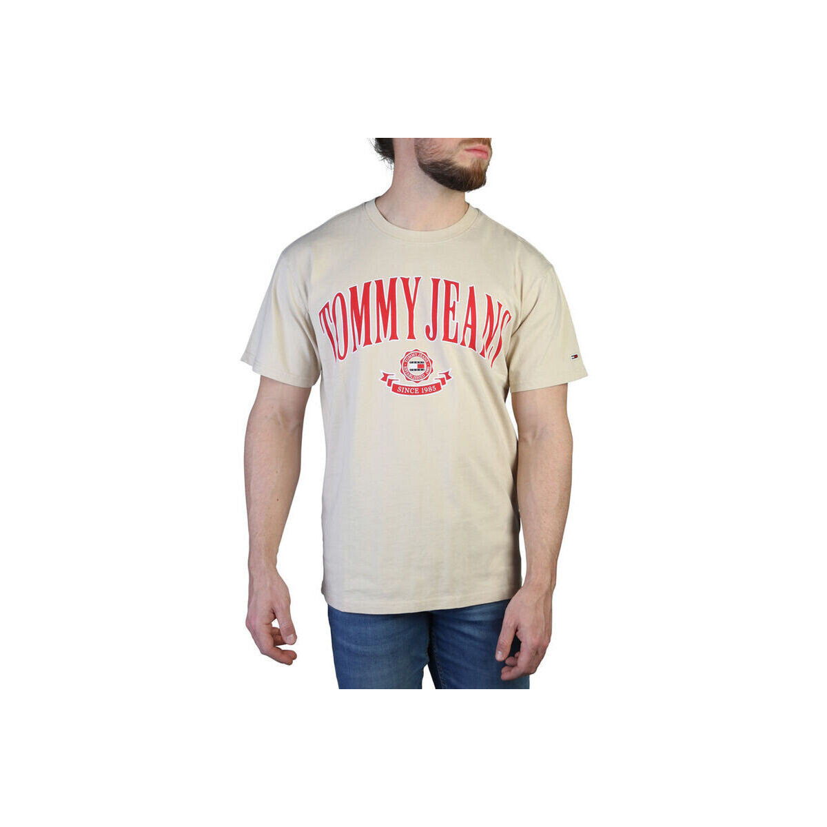 textil Herr T-shirts Tommy Hilfiger - dm0dm16400 Brun