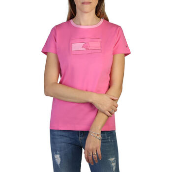 textil Dam T-shirts Tommy Hilfiger th10064-016 pink Rosa