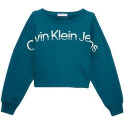 textil Flickor Sweatshirts Calvin Klein Jeans  Grön