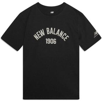 textil Herr T-shirts New Balance  Grå