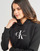 textil Dam Sweatshirts Calvin Klein Jeans MONOLOGO REGULAR HOODIE Svart