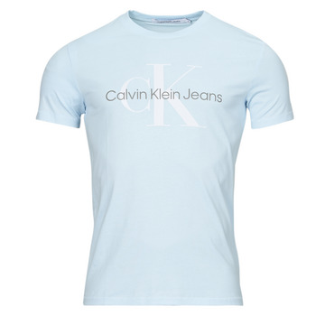 textil Herr T-shirts Calvin Klein Jeans SEASONAL MONOLOGO TEE Blå