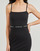 textil Dam Korta klänningar Calvin Klein Jeans LOGO ELASTIC STRAPPY DRESS Svart
