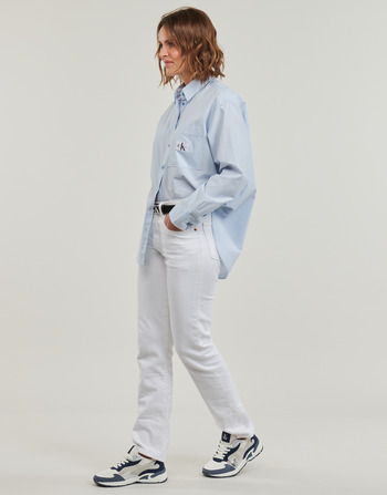 Calvin Klein Jeans WOVEN LABEL RELAXED SHIRT Blå