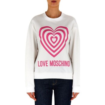 textil Dam Sweatshirts Love Moschino W6306 56 E2246 Vit