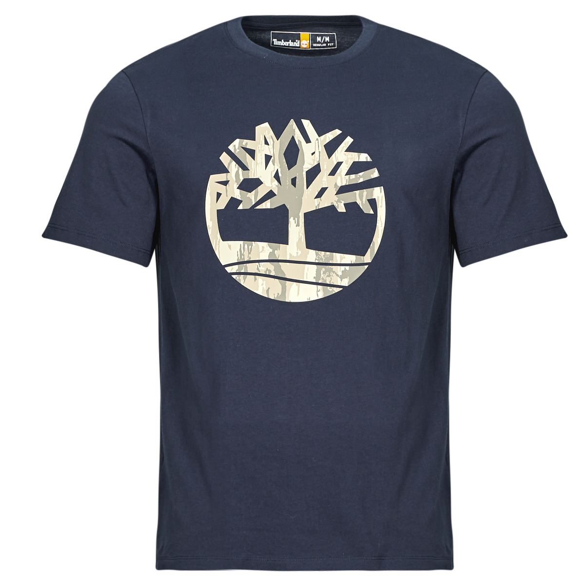 textil Herr T-shirts Timberland Camo Tree Logo Short Sleeve Tee Marin