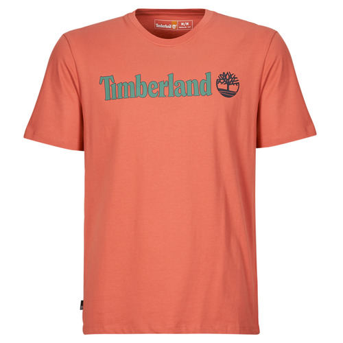 textil Herr T-shirts Timberland Linear Logo Short Sleeve Tee Brun