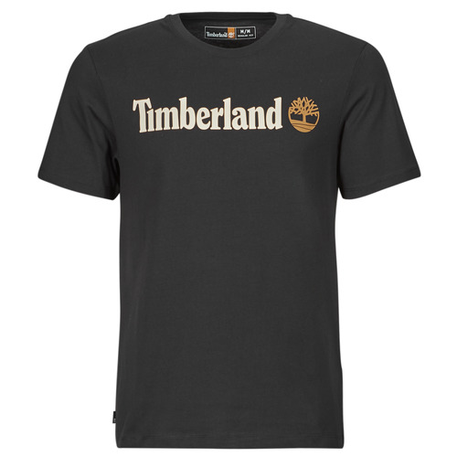 textil Herr T-shirts Timberland Linear Logo Short Sleeve Tee Svart
