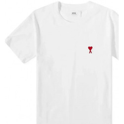 textil Herr T-shirts & Pikétröjor Ami Paris T SHIRT UTS004.726 Vit