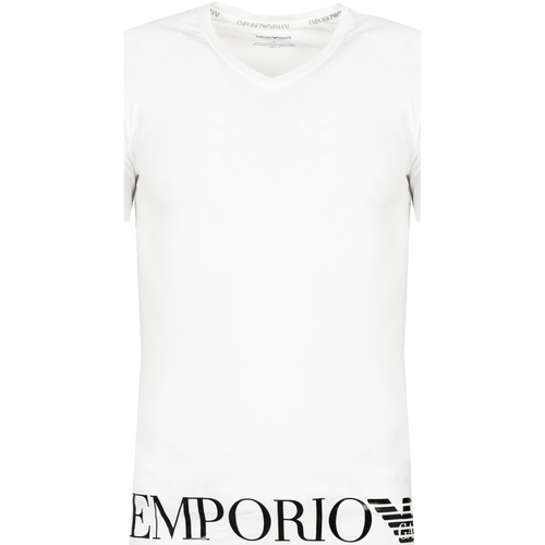 textil Herr T-shirts Emporio Armani 111760 3R755 Vit