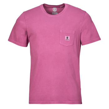 textil Herr T-shirts Element BASIC POCKET PIGMENT SS Rosa