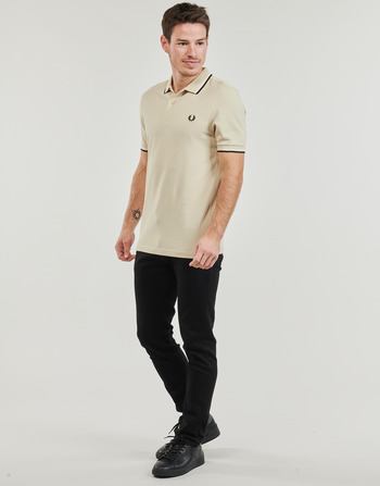 Fred Perry TWIN TIPPED FRED PERRY SHIRT Benvit / Svart