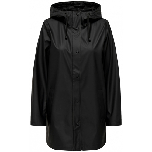 textil Dam Kappor Only New Ellen Raincoat - Black Svart