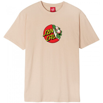 textil Herr T-shirts & Pikétröjor Santa Cruz Beware dot front t-shirt Beige