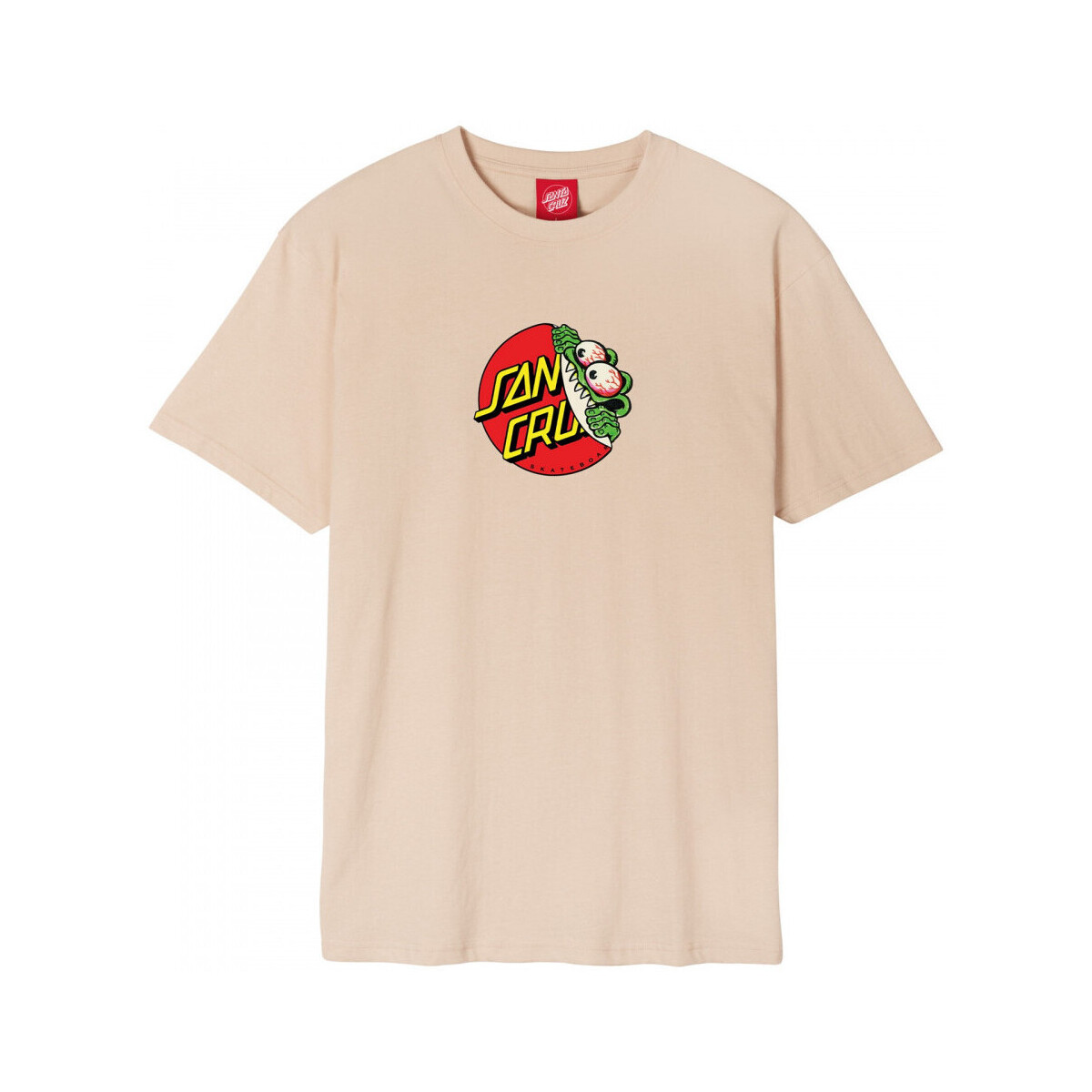 textil Herr T-shirts & Pikétröjor Santa Cruz Beware dot front t-shirt Beige