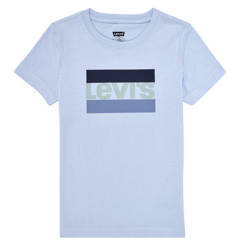 textil Pojkar T-shirts Levi's SPORTSWEAR LOGO TEE Blå