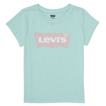 textil Flickor T-shirts Levi's BATWING TEE Blå / Pastell / Rosa / Pastell