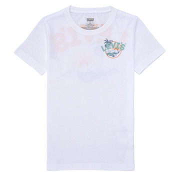 textil Pojkar T-shirts Levi's SCENIC SUMMER TEE Flerfärgad / Vit