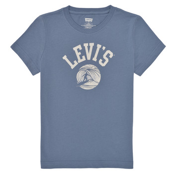 textil Pojkar T-shirts Levi's SURFS UP TEE Blå