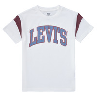 textil Pojkar T-shirts Levi's LEVI'S PREP SPORT TEE Vit / Blå / Röd