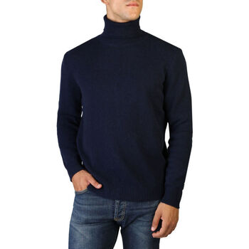 textil Herr Tröjor 100% Cashmere Jersey roll neck Blå