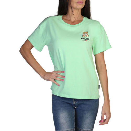 textil Dam T-shirts Moschino A0784 4410 A0449 Green Grön
