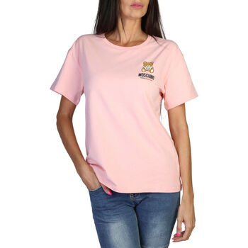 textil Dam T-shirts Moschino A0784 4410 A0227 Pink Rosa