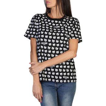textil Dam T-shirts Moschino - A0707-9420 Svart