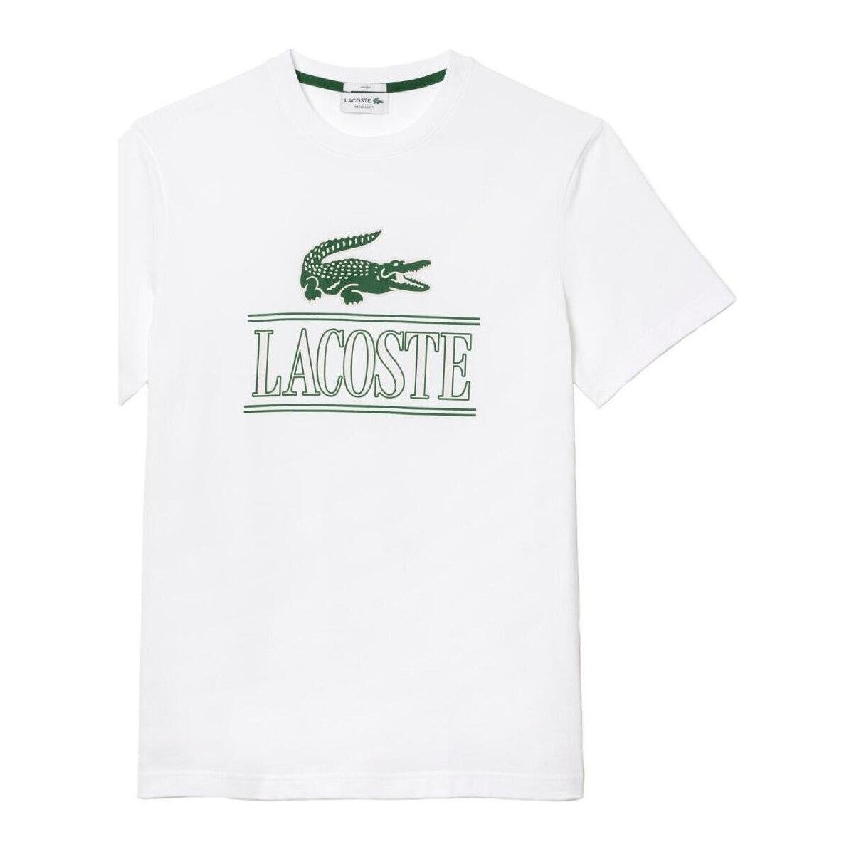 textil Herr T-shirts Lacoste  Vit
