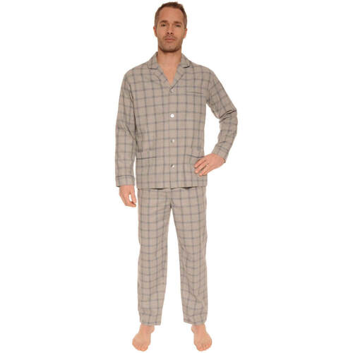 textil Herr Pyjamas/nattlinne Pilus CHESTER Grå