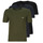 textil Herr T-shirts BOSS TShirtRN 3P Classic Marin / Kaki / Svart