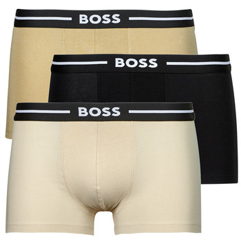 Underkläder Herr Boxershorts BOSS Trunk 3P Bold Beige / Kamel / Svart