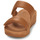 Skor Dam Sandaler FitFlop Lulu Adjustable Leather Slides Brun / Kamel